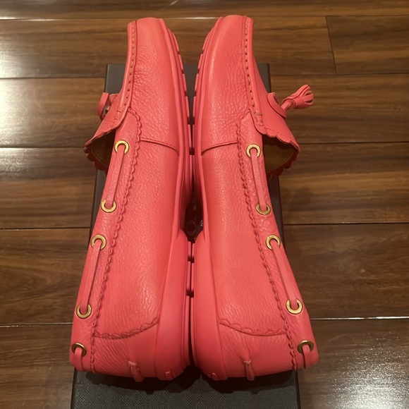 NIB Coach Pink Leather Tassel Loafers Size 9.5 - Picture 6 of 8